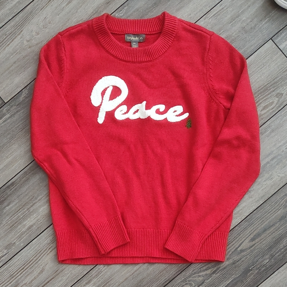 Red Peace Sweater